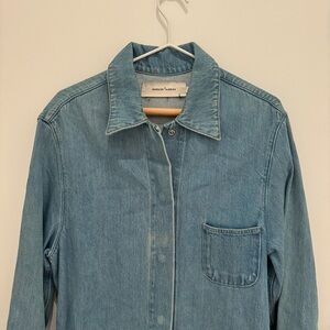 Long thrifted Jean jacket